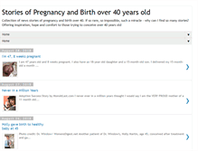 Tablet Screenshot of pregnancyover44.com